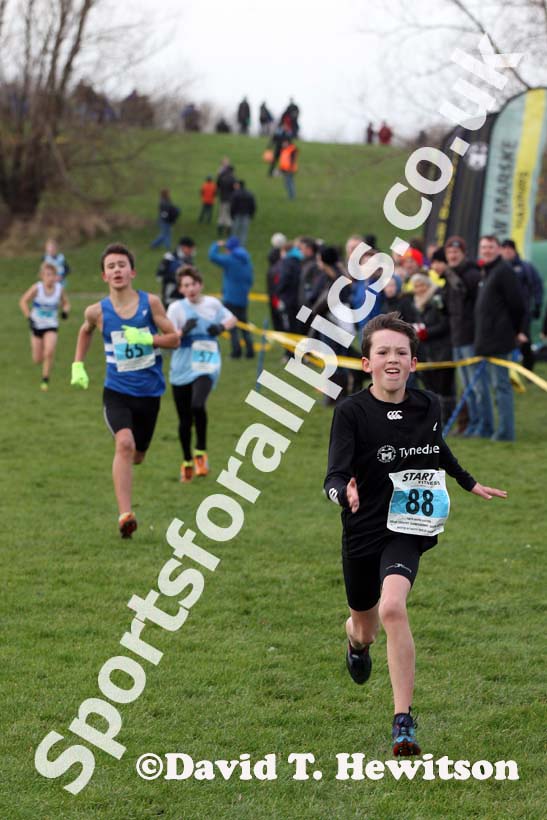 Under-13 boys 3rd North Eastern Cross Country, Champs., Temple Park, South Shields. Photo: David T. Hewitson/Sports for All Pics